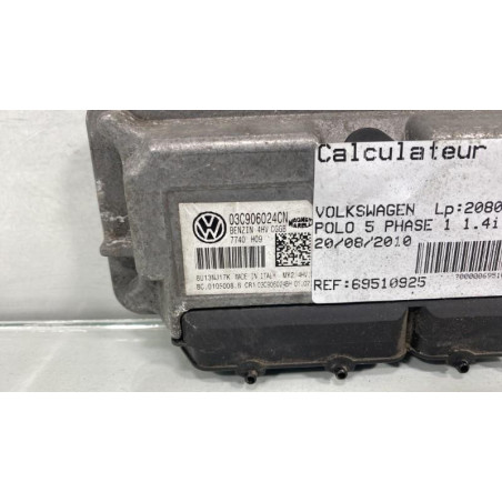 Calculateur moteur VOLKSWAGEN POLO 5 Photo n°1