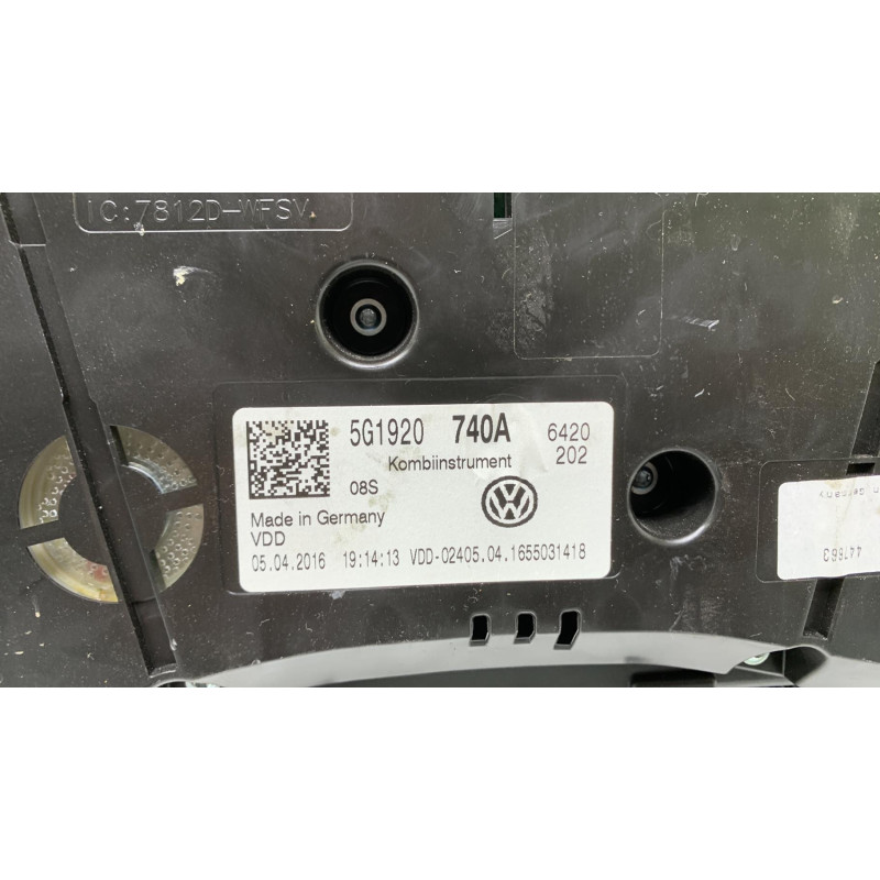 Compteur VOLKSWAGEN GOLF 7 Photo n°2