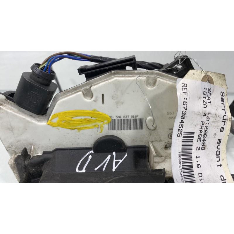 Serrure avant droit SEAT IBIZA 4 Photo n°3