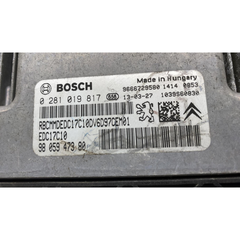 Calculateur moteur PEUGEOT 208 1 Photo n°3