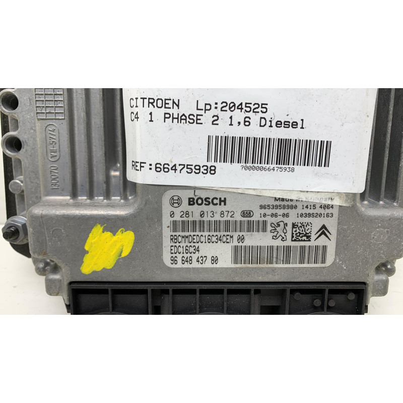 Calculateur moteur CITROEN C4 1 Photo n°2
