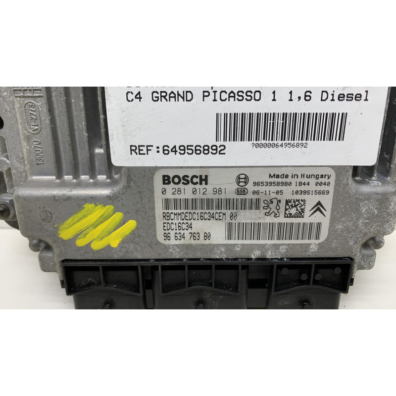 Calculateur moteur CITROEN C4 GRAND PICASSO 1 Photo n°3