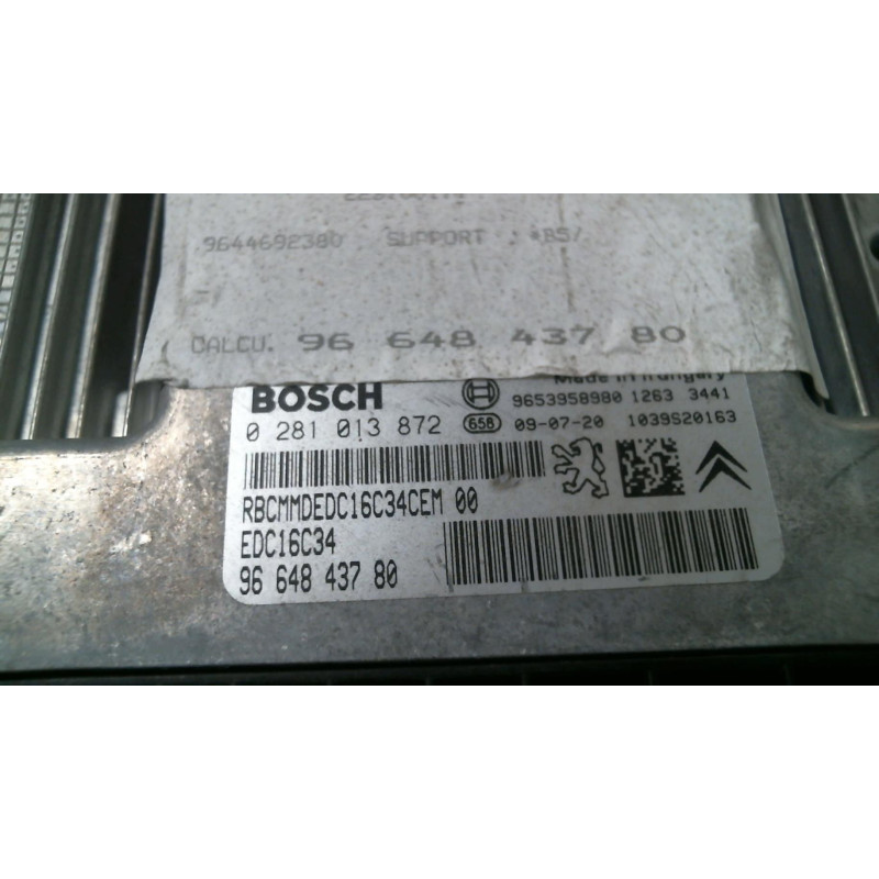 Calculateur moteur CITROEN C4 1 Photo n°1