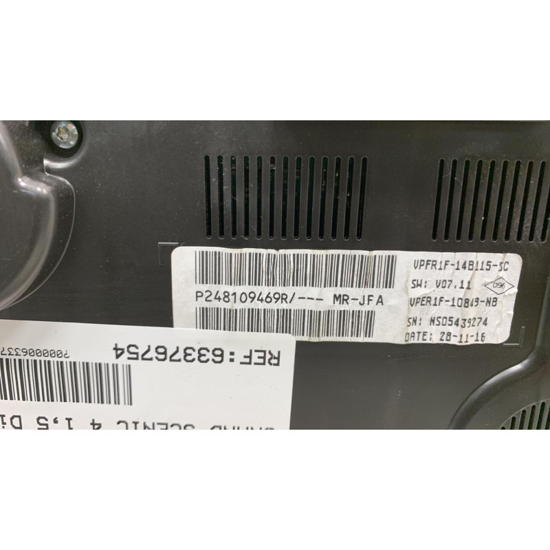 Compteur RENAULT GRAND SCENIC 4 Photo n°3