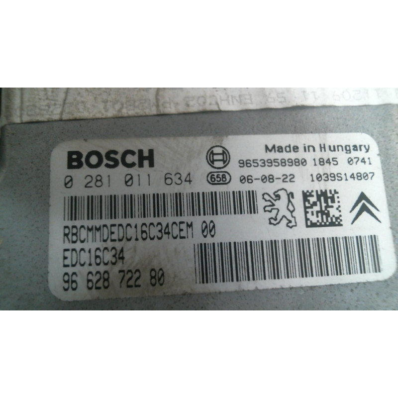 Calculateur moteur PEUGEOT 307 Photo n°1