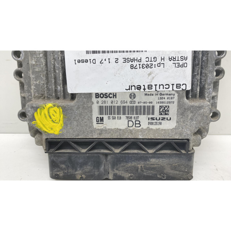 Calculateur moteur OPEL ASTRA H Photo n°1