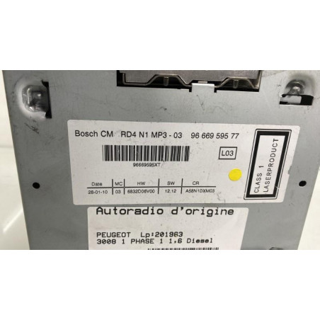 Autoradio d'origine PEUGEOT 3008 1
