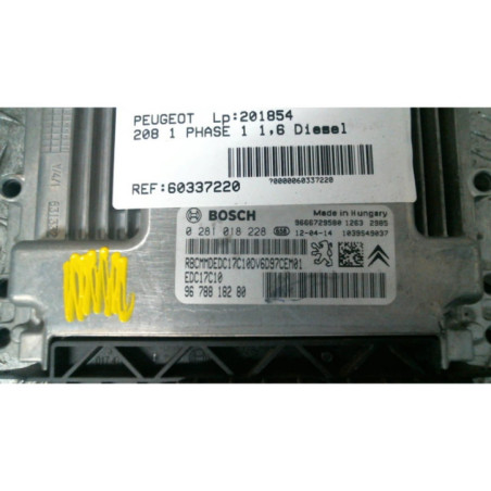 Calculateur moteur PEUGEOT 208 1 Photo n°1