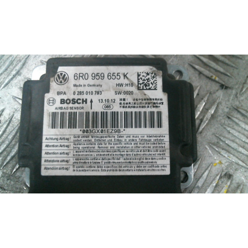 Boitier air bag VOLKSWAGEN POLO 5 Photo n°1