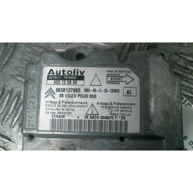 Boitier air bag CITROEN C4 1 Photo n°3