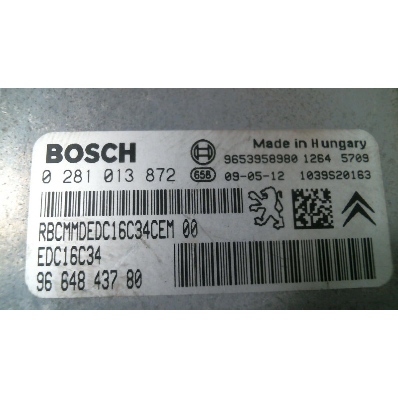 Calculateur moteur PEUGEOT 308 1 Photo n°1
