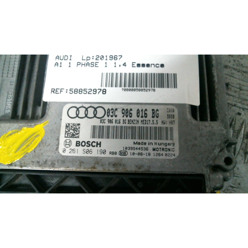 Calculateur moteur AUDI A1 1 Photo n°1