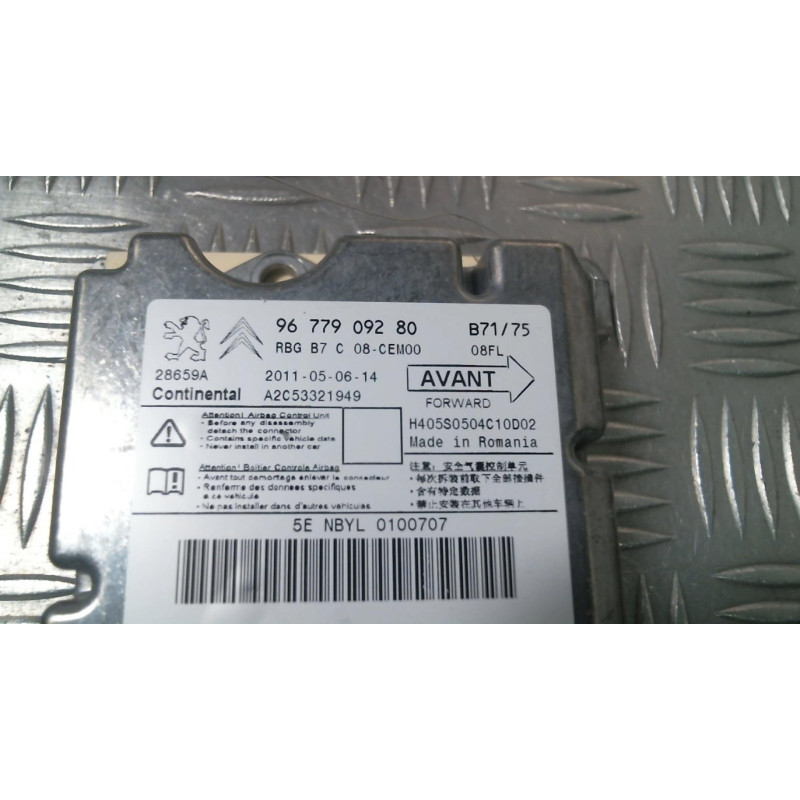Boitier air bag CITROEN C4 2 Photo n°1