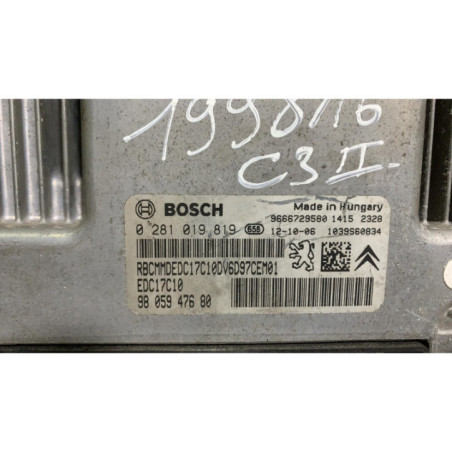Calculateur moteur CITROEN C3 2 Photo n°1