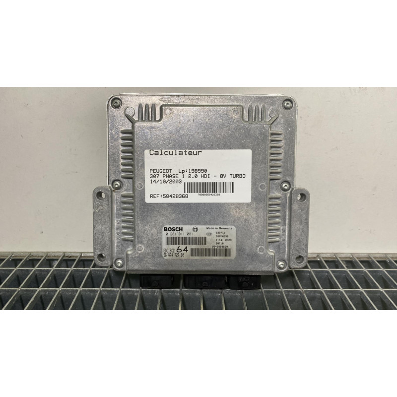Calculateur moteur PEUGEOT 307 Photo n°1