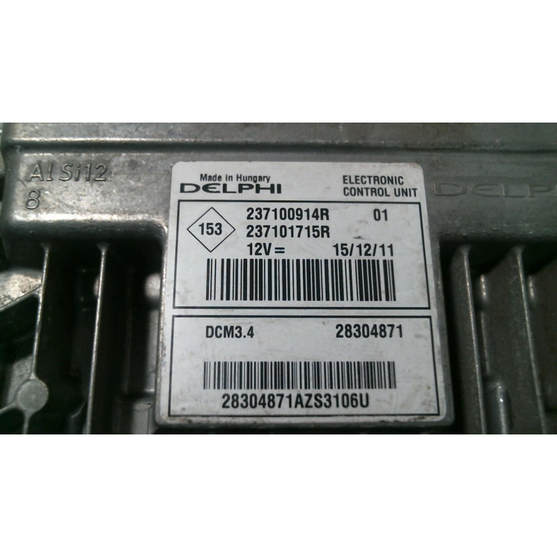Calculateur moteur RENAULT MEGANE 3 Photo n°2