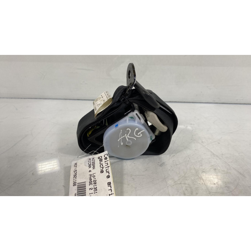 Ceinture arriere gauche NISSAN MICRA 4 Photo n°1