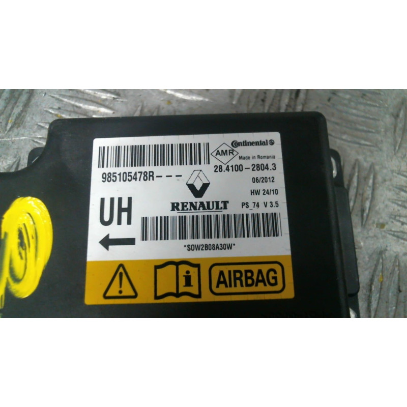Boitier air bag RENAULT MEGANE 3 Photo n°2