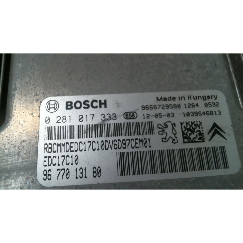 Calculateur moteur CITROEN C3 PICASSO Photo n°1