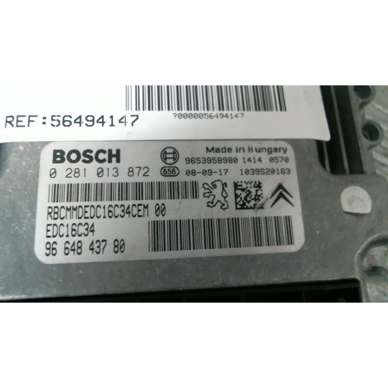 Calculateur moteur CITROEN C5 2 Photo n°3