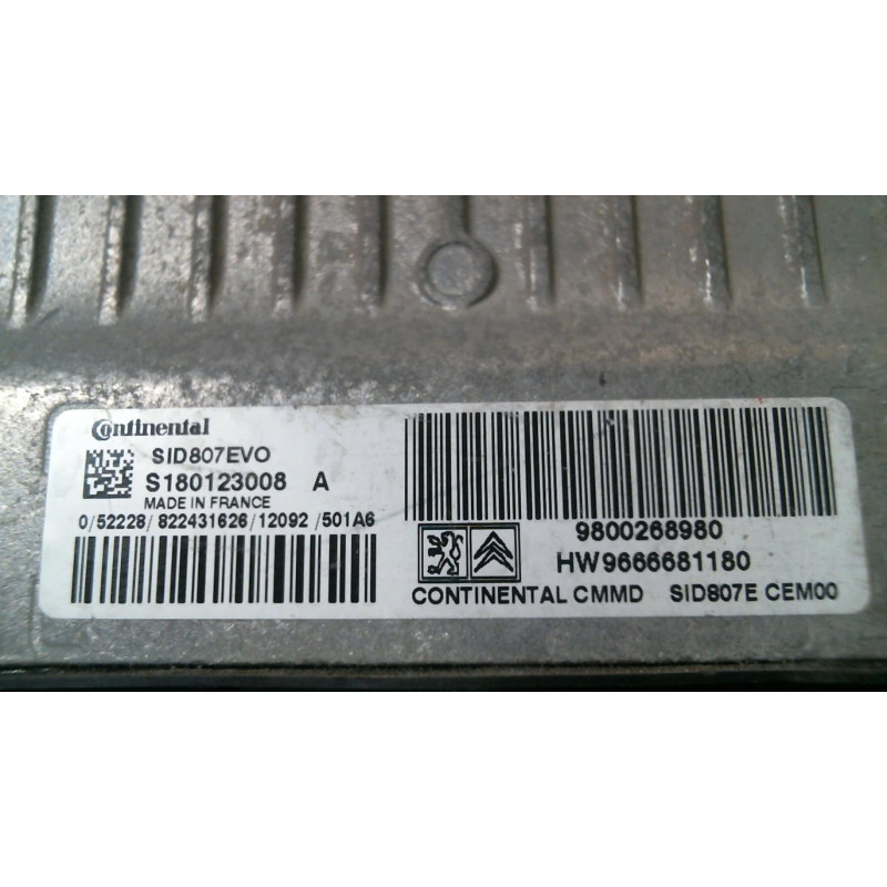Calculateur moteur PEUGEOT 207 Photo n°1