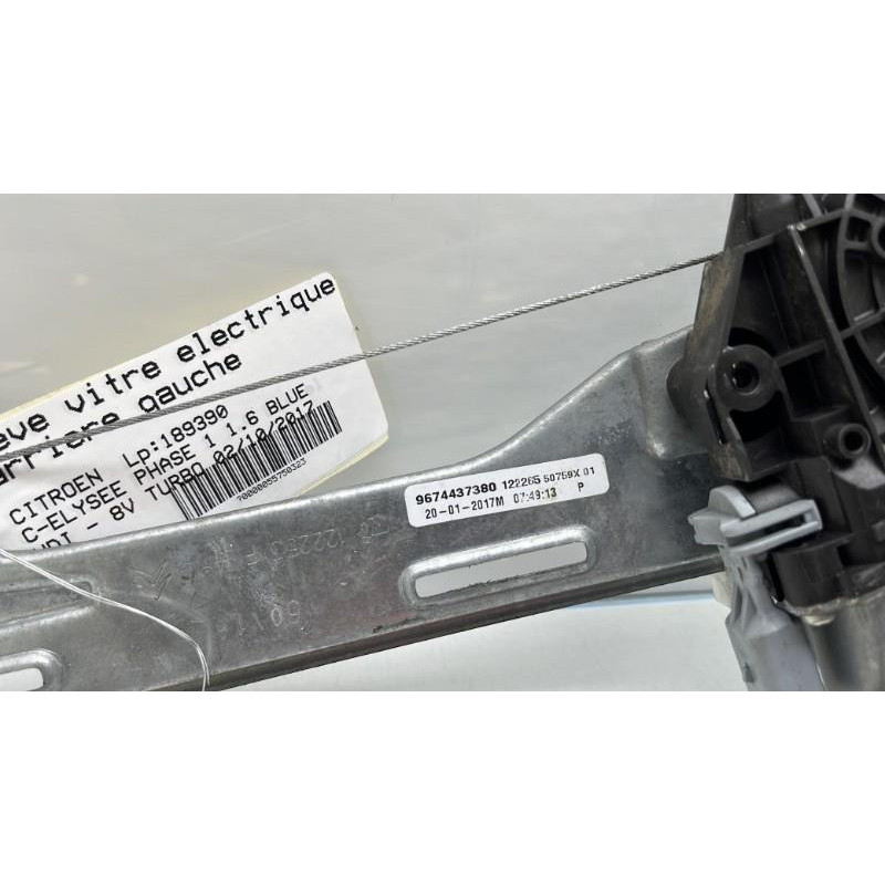 Leve vitre electrique arriere gauche CITROEN C-ELYSEE Photo n°9