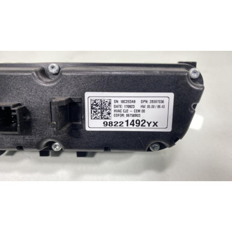 Commande chauffage OPEL CROSSLAND X Photo n°1