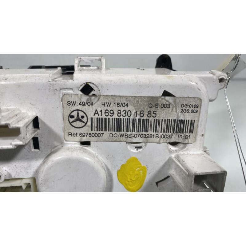 Commande chauffage MERCEDES CLASSE A 169 Photo n°3