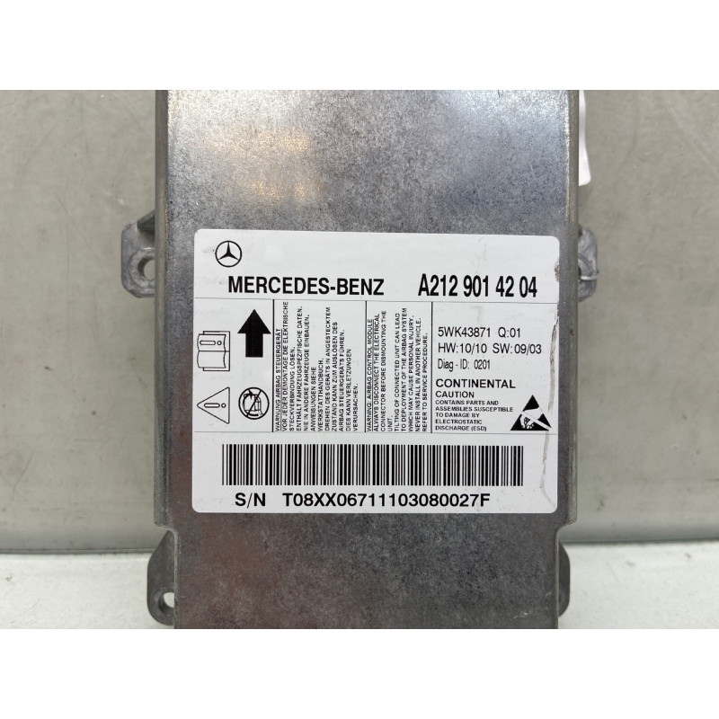Boitier air bag MERCEDES CLASSE E 212 Photo n°1