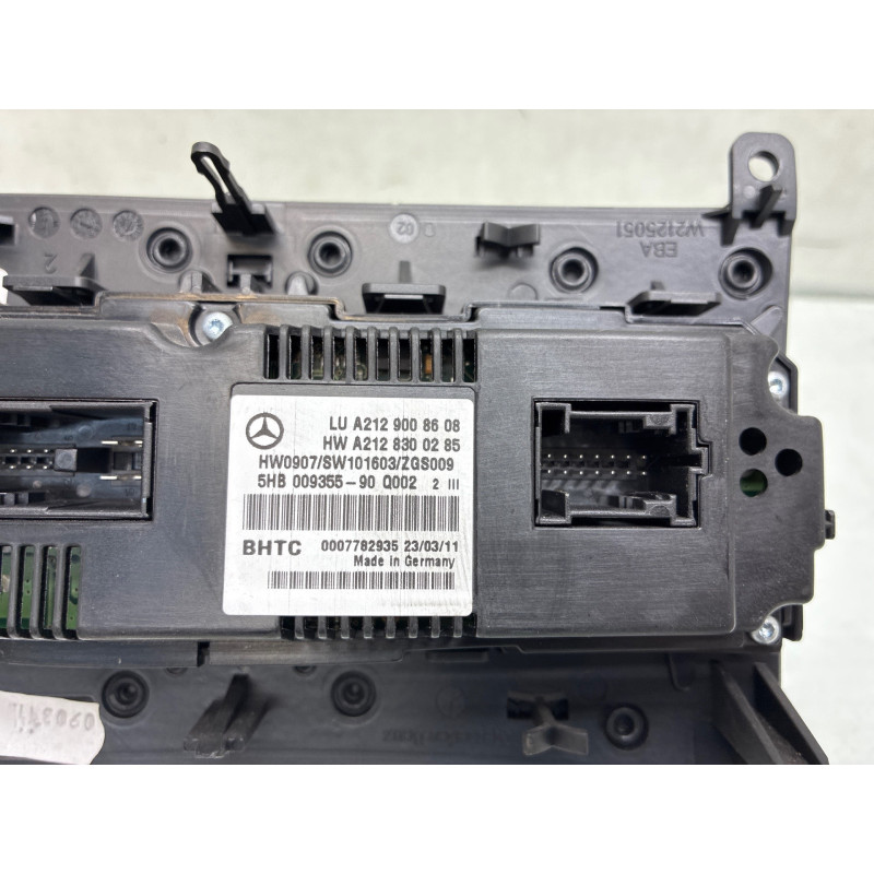 Commande chauffage MERCEDES CLASSE E 212 Photo n°3
