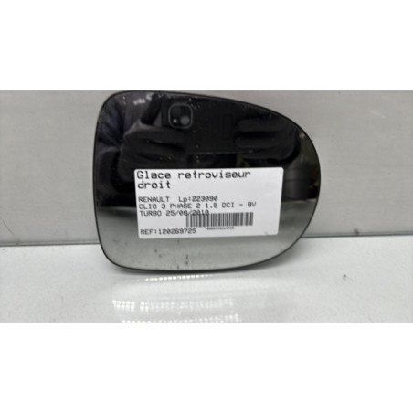 Glace retroviseur droit RENAULT CLIO 3 Photo n°1