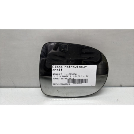 Glace retroviseur droit RENAULT CLIO 3