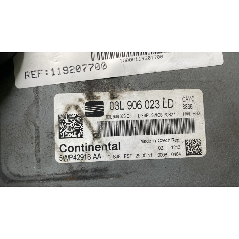 Calculateur moteur SEAT IBIZA 4 Photo n°3