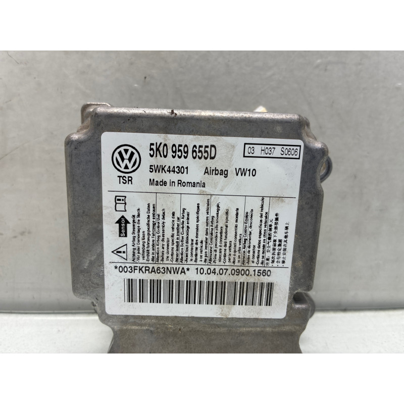 Boitier air bag VOLKSWAGEN GOLF 6 Photo n°2