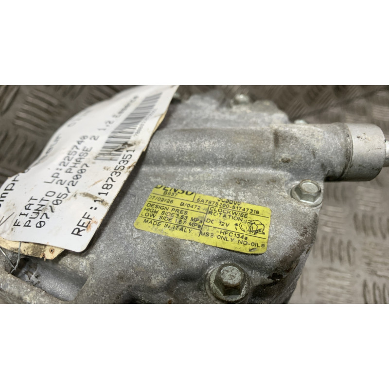 Compresseur clim FIAT PUNTO 2 Photo n°2