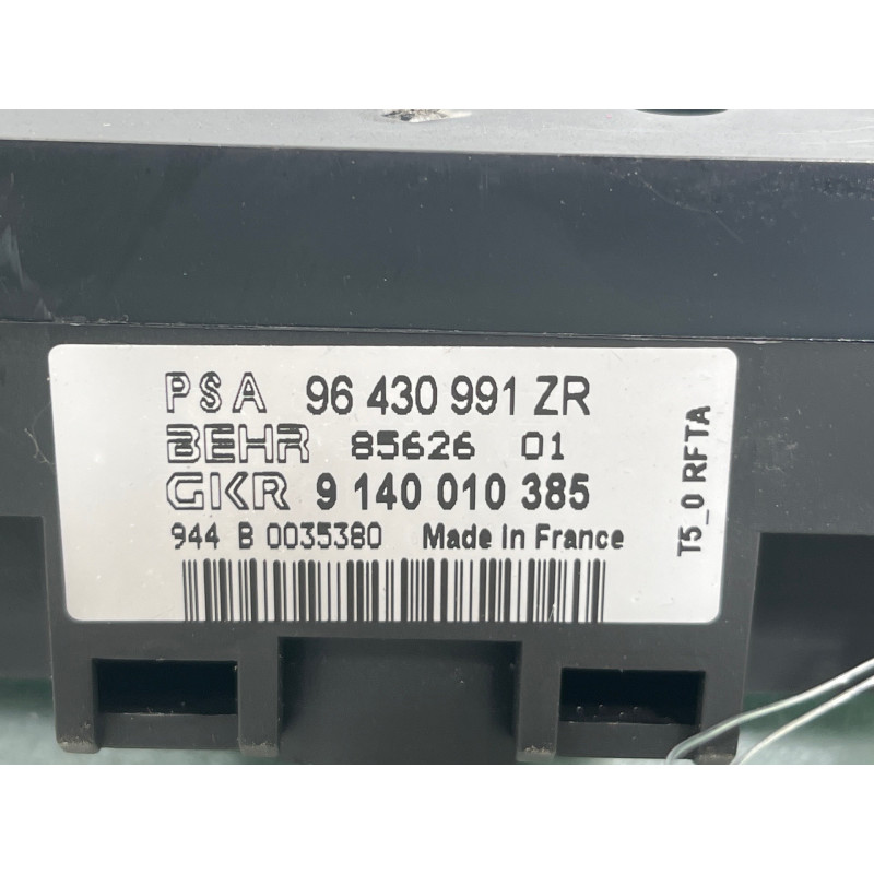 Commande chauffage PEUGEOT 307 Photo n°6