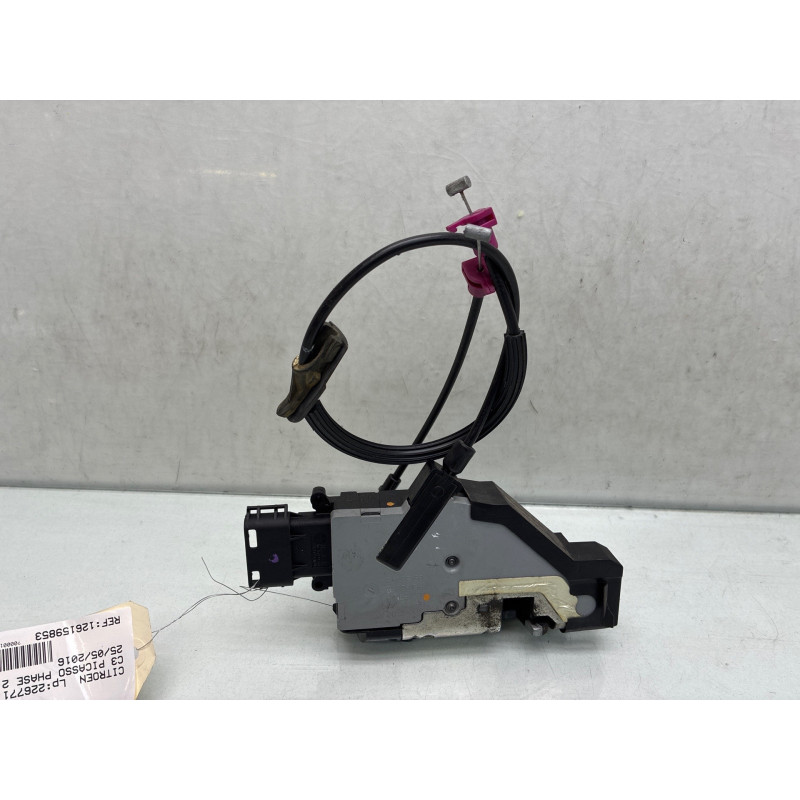 Serrure arriere droit CITROEN C3 PICASSO Photo n°1