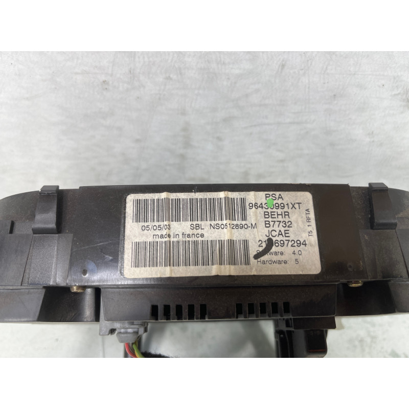 Commande chauffage PEUGEOT 307 Photo n°2