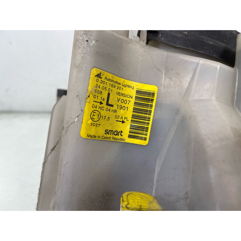 Optique avant principal gauche (feux)(phare) SMART FORTWO 1 Photo n°4