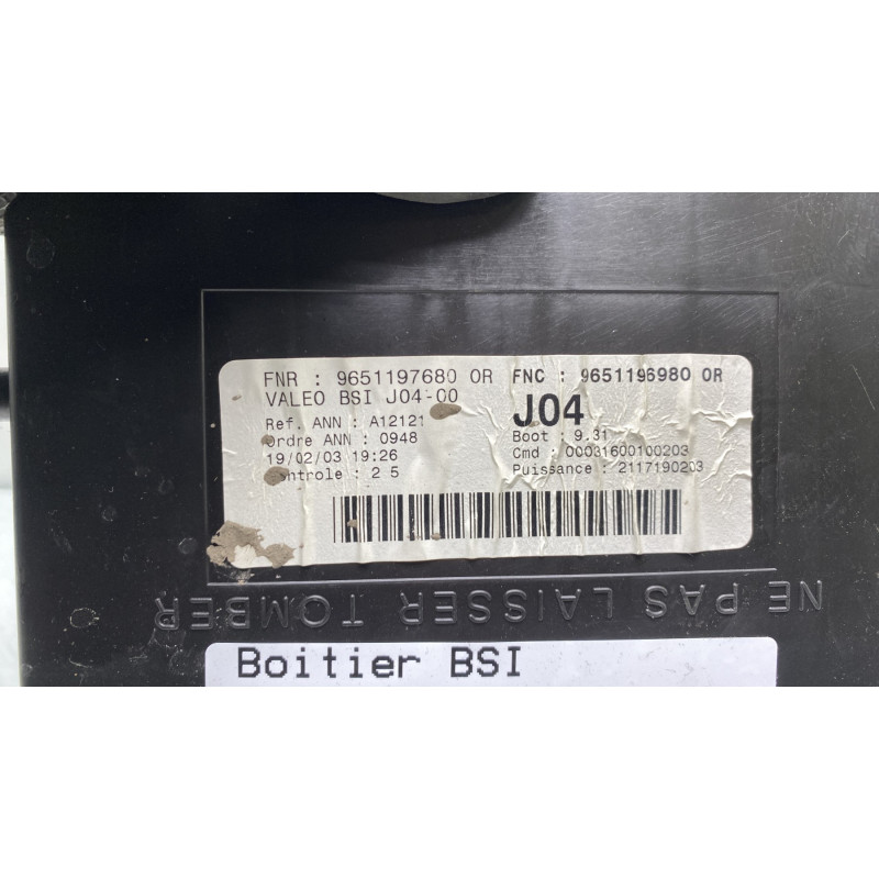 Boitier BSI PEUGEOT 307 Photo n°2