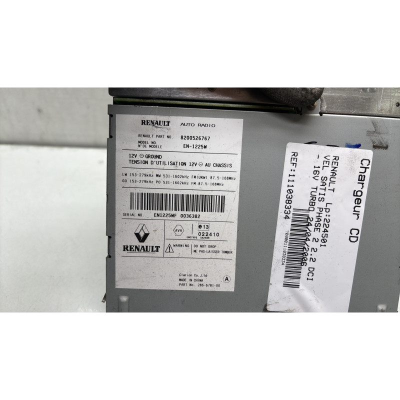 Chargeur CD RENAULT VEL SATIS Photo n°10