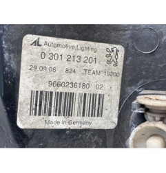 Optique avant principal gauche (feux)(phare) PEUGEOT 407