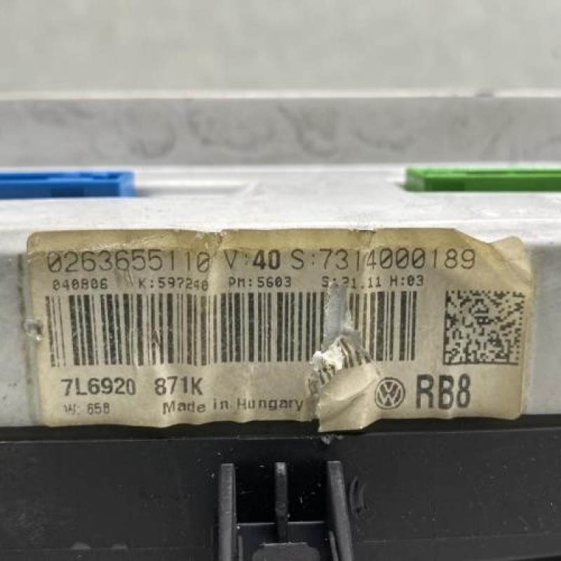 Compteur VOLKSWAGEN TOUAREG 1 Photo n°4