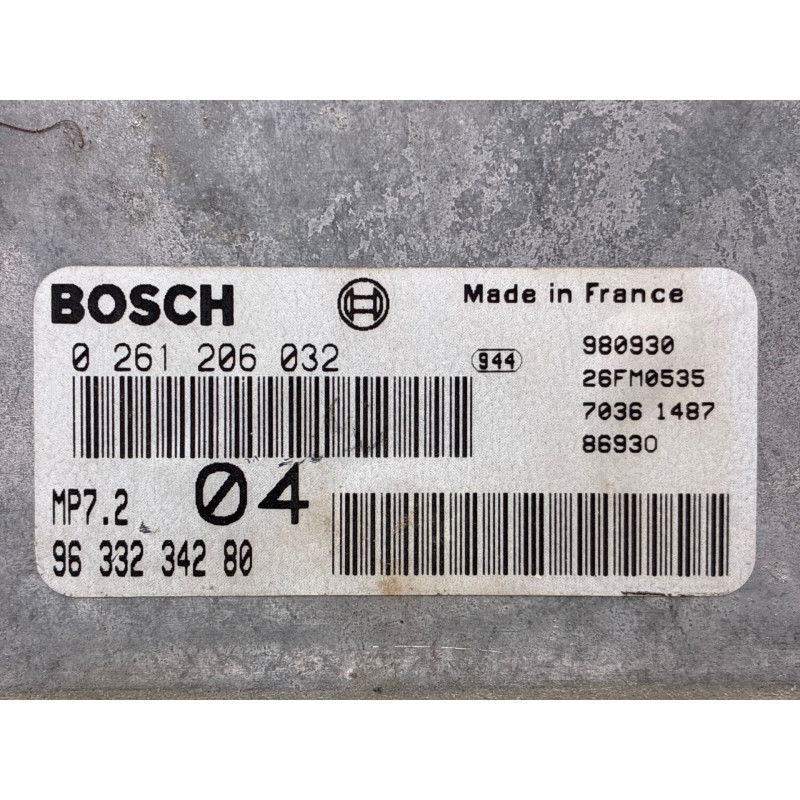 Calculateur moteur PEUGEOT 206 Photo n°4