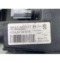 Optique avant principal gauche (feux)(phare) PEUGEOT 206