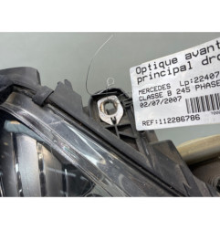 Optique avant principal droit (feux)(phare) MERCEDES CLASSE B 245