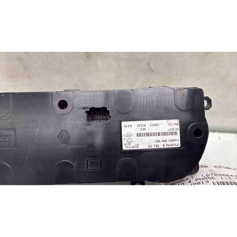 Commande chauffage RENAULT CLIO 4 Photo n°1