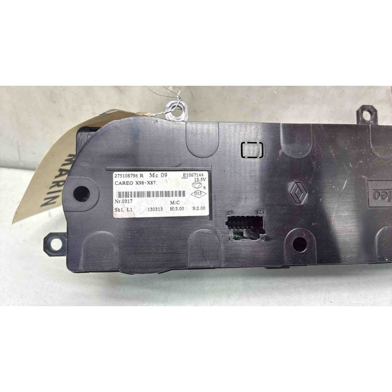 Commande chauffage RENAULT CLIO 4 Photo n°3