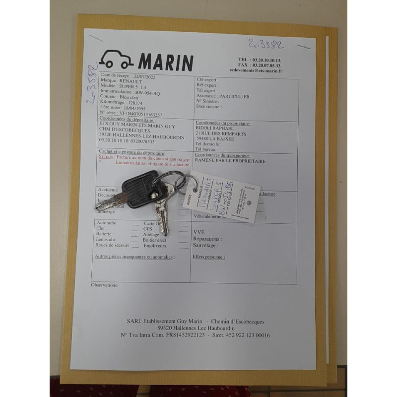 Attache ceinture arriere gauche RENAULT SUPER 5 Photo n°10