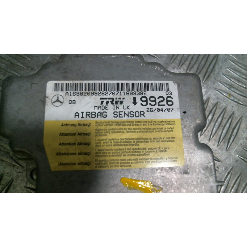 Boitier air bag MERCEDES CLASSE A 169 Photo n°2